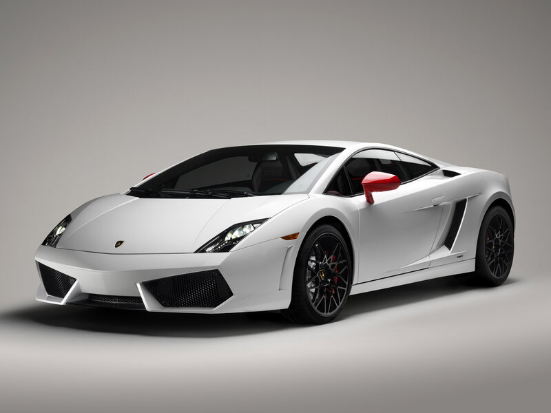 White Lamborghini Gallardo — Neutral, Photograph, Black Wheels