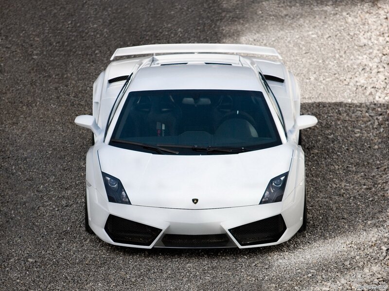 White Lamborghini Gallardo — Neutral, Photograph, Car, Gravel