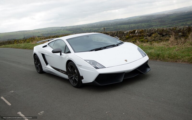 White Lamborghini Gallardo — Serene, Afternoon, Photograph