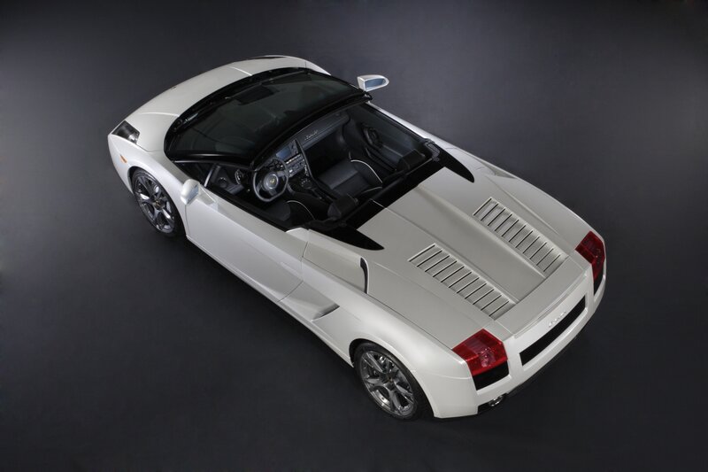 White Lamborghini Gallardo Spyder