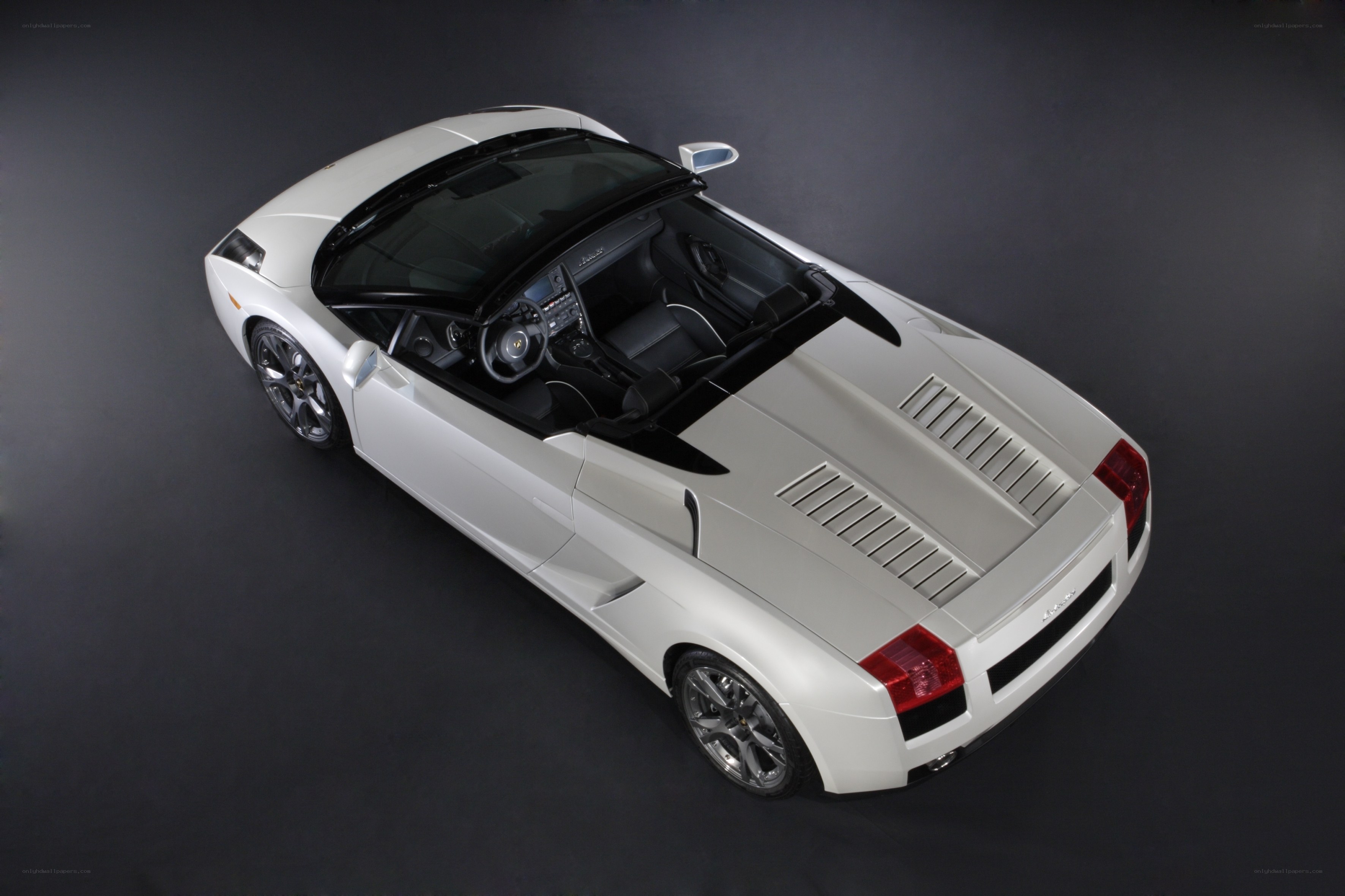White Lamborghini Gallardo Spyder