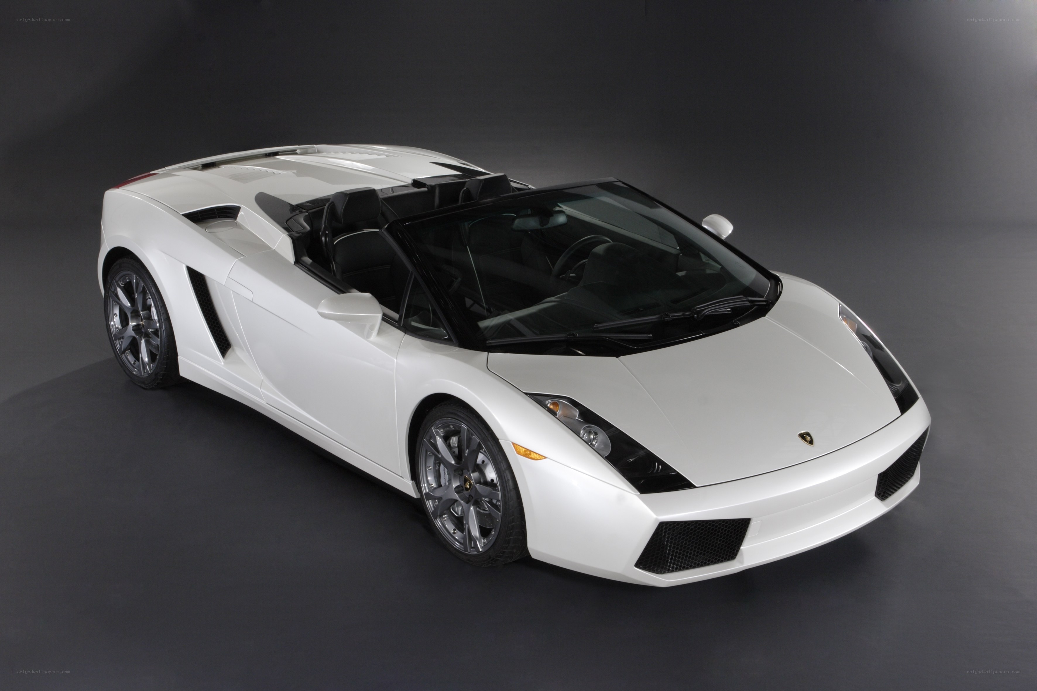 White Lamborghini Gallardo Spyder