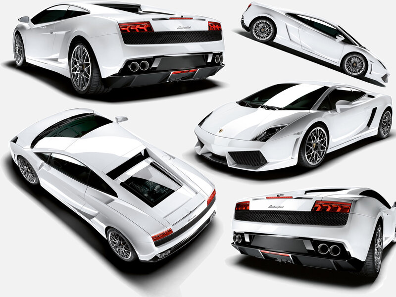 White Lamborghini Gallardo views
