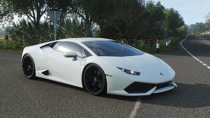 White Lamborghini Huracan — Calm, Afternoon, 3d Render