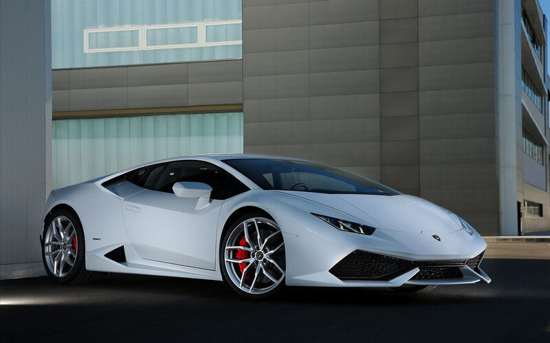 White Lamborghini Huracan — Dramatic, Afternoon, Photograph
