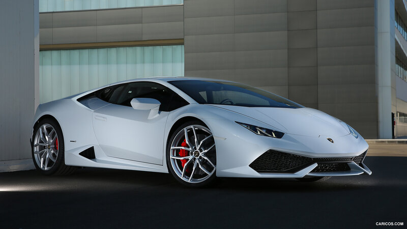 White Lamborghini Huracan — Dramatic, Afternoon