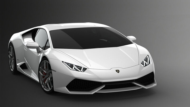 White Lamborghini Huracan — Dramatic