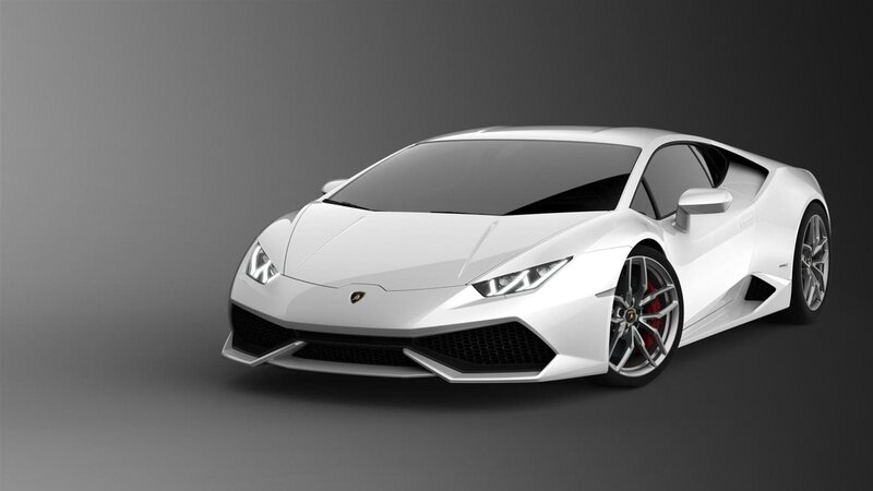 White Lamborghini Huracan — Neutral