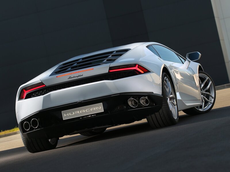 White Lamborghini Huracan — Silver, Dramatic, Photograph