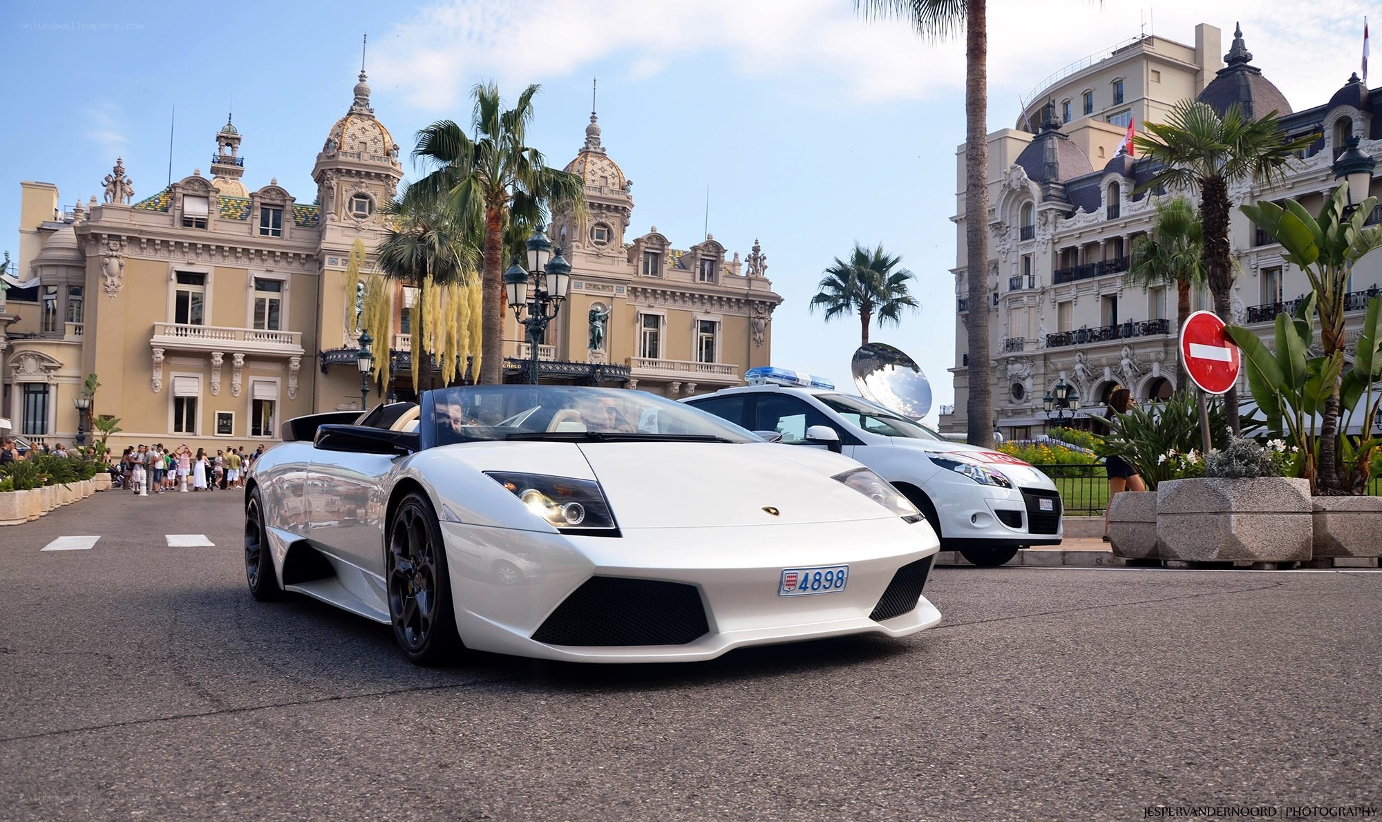 White Lamborghini in Monaco