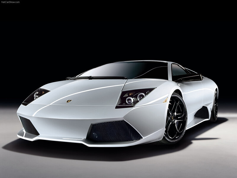 White Lamborghini Murcielago