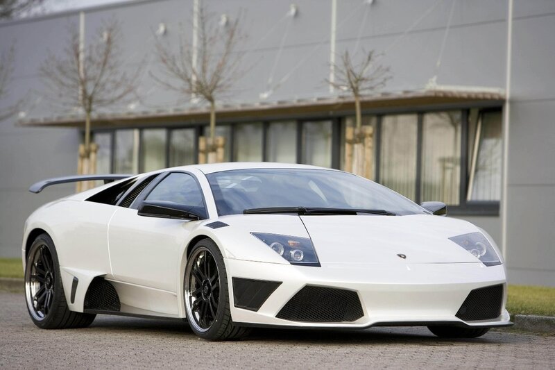 White Lamborghini Murcielago — Calm