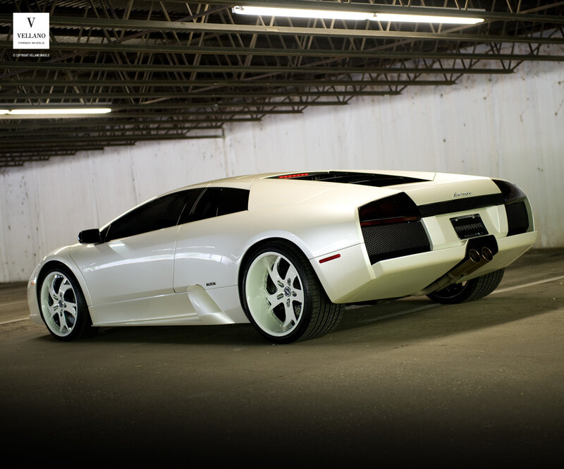 White Lamborghini Murcielago — Dramatic, Photograph