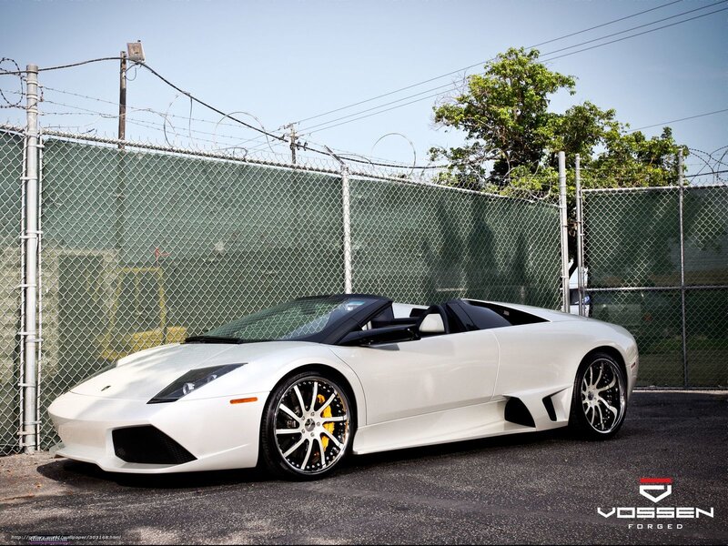 white lamborghini roadster