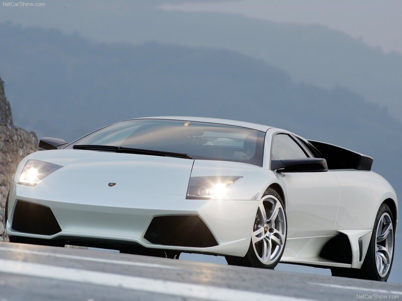 white lamborghini sports car
