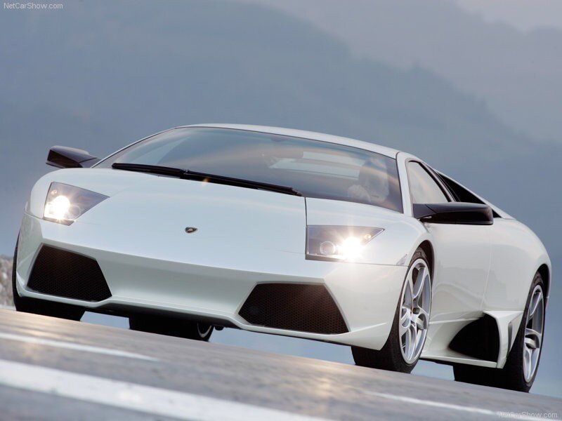 white lamborghini sports car