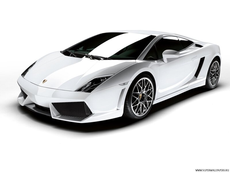 white lamborghini sports car