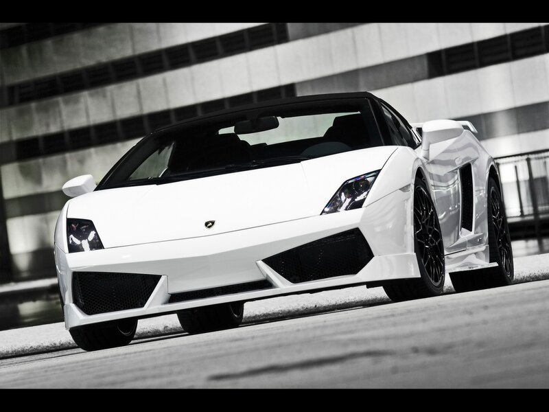 white lamborghini sports car
