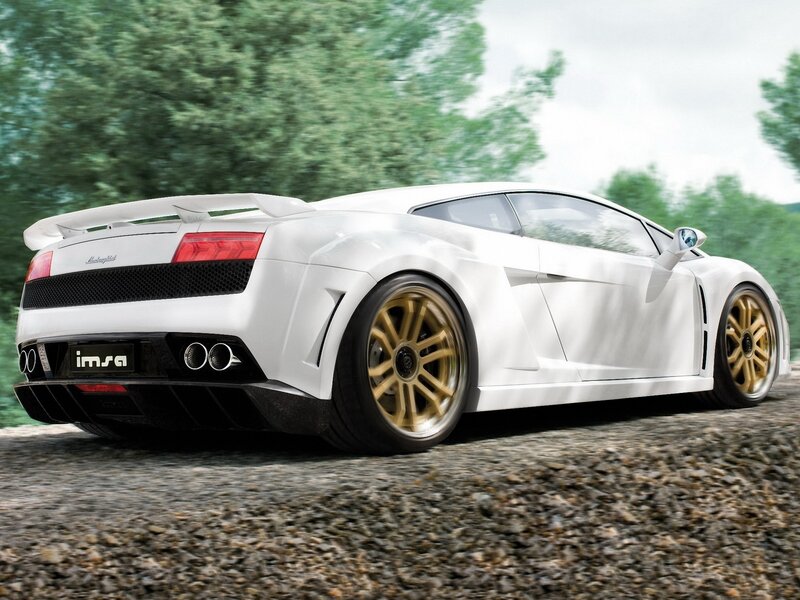white lamborghini sports car