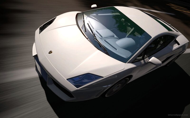 white lamborghini sports car