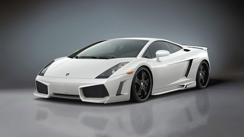 white lamborghini sports car