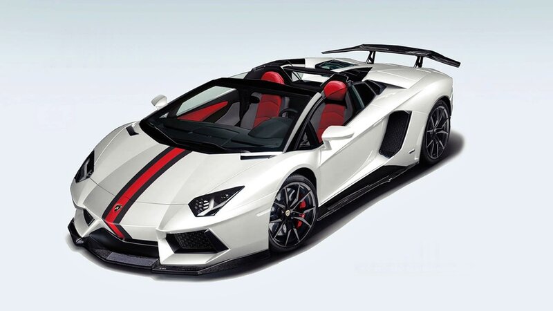 white lamborghini sports car