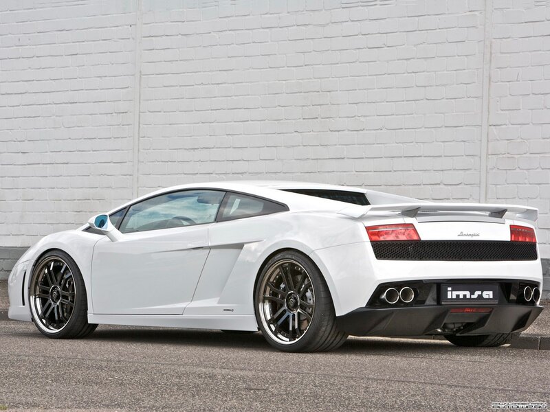 white lamborghini sports car
