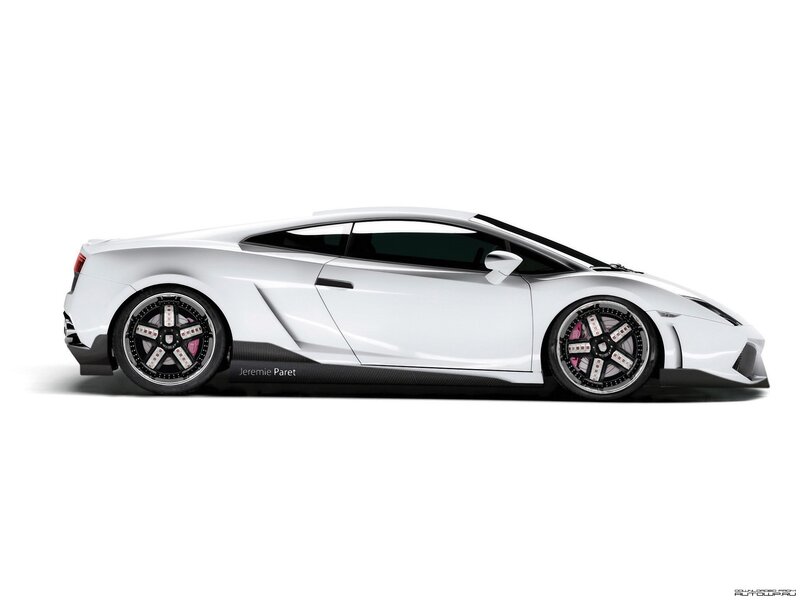 white Lamborghini sports car