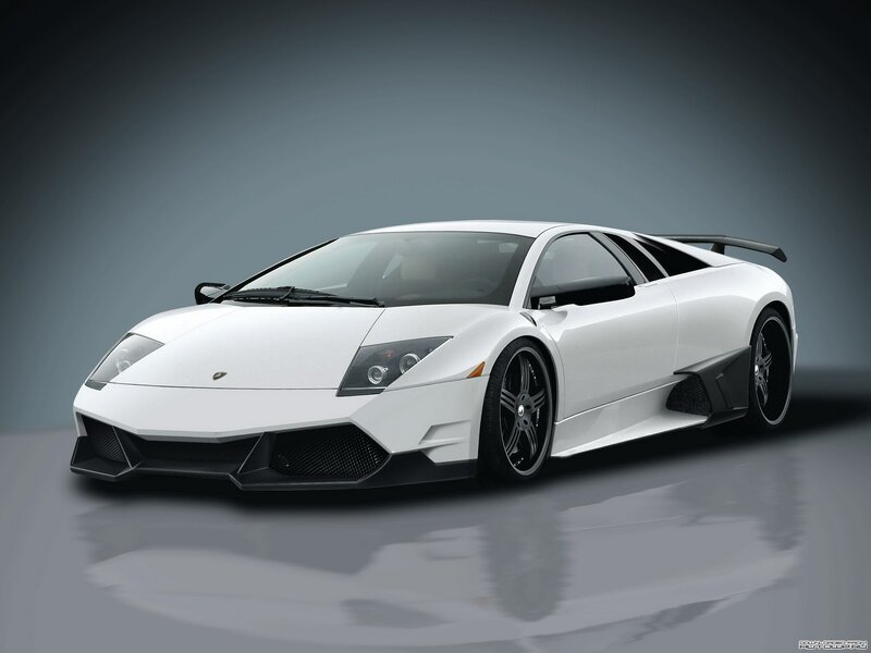 white lamborghini sports car