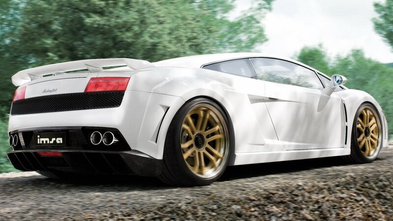 white lamborghini sports car