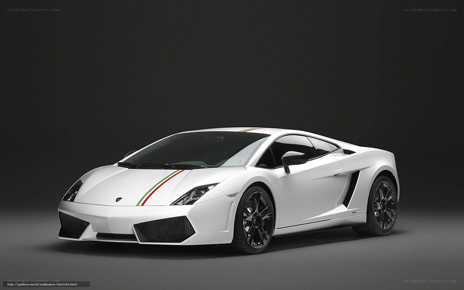 white lamborghini sports car