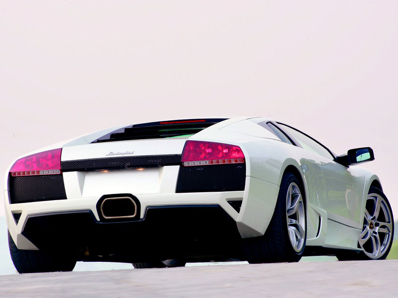 white lamborghini sports car