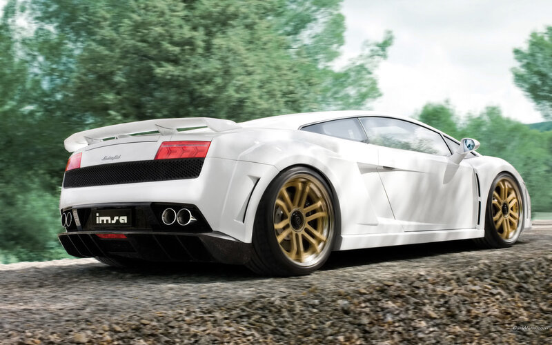 white lamborghini sports car