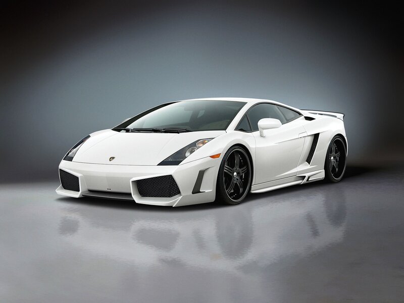 white lamborghini sports car