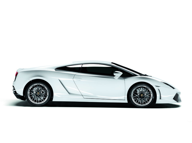 white lamborghini sports car