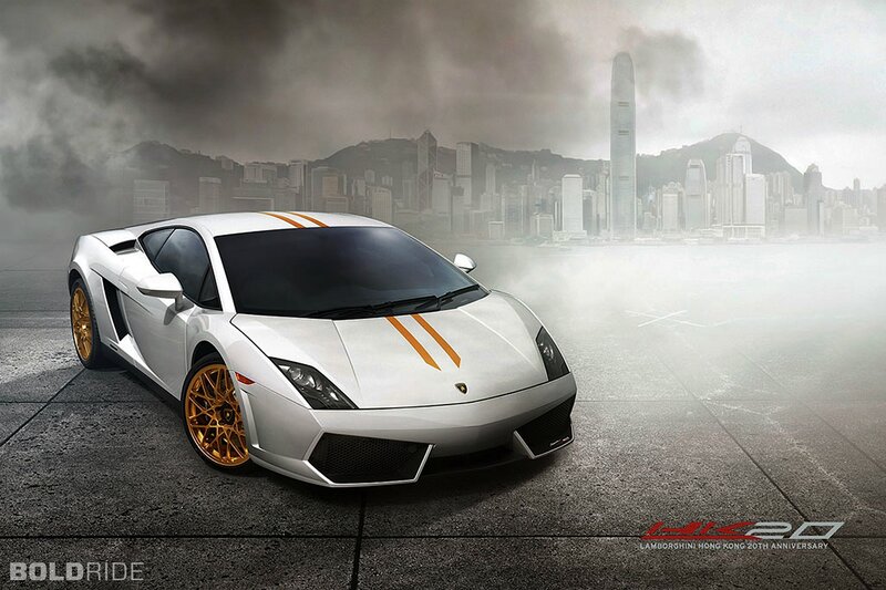 White Lamborghini Sports Car — Dramatic, Digital Art