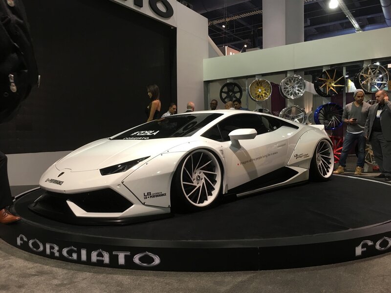 White Lamborghini Sports Car — Showroom