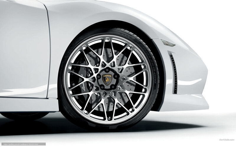 White Lamborghini Wheel — Clean, Modern