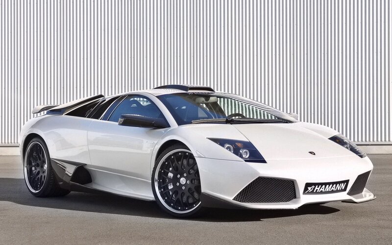 White Lamborghini with Hamann modifications