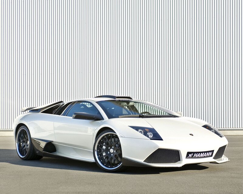 White Lamborghini with Hamann modifications