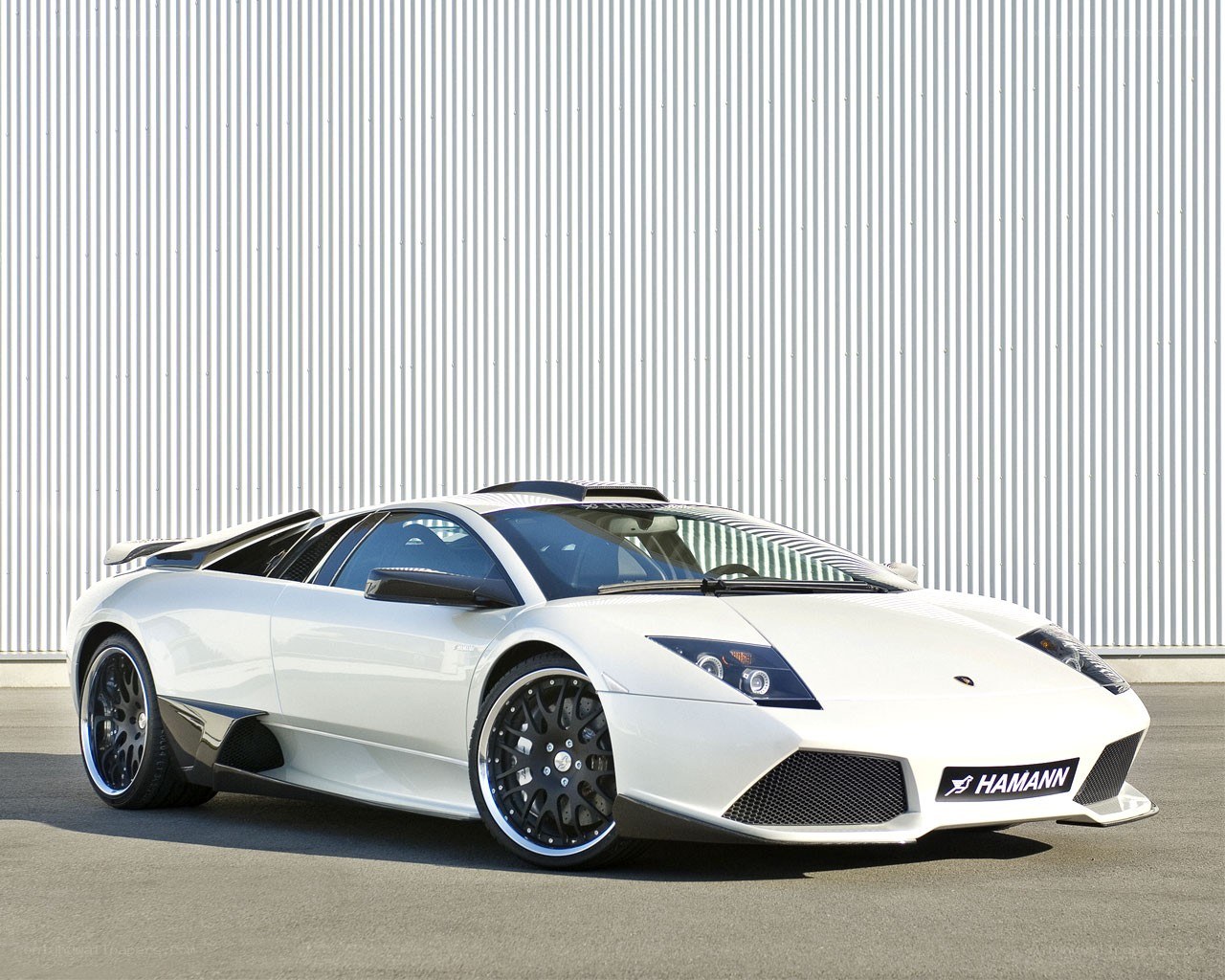 White Lamborghini with Hamann modifications