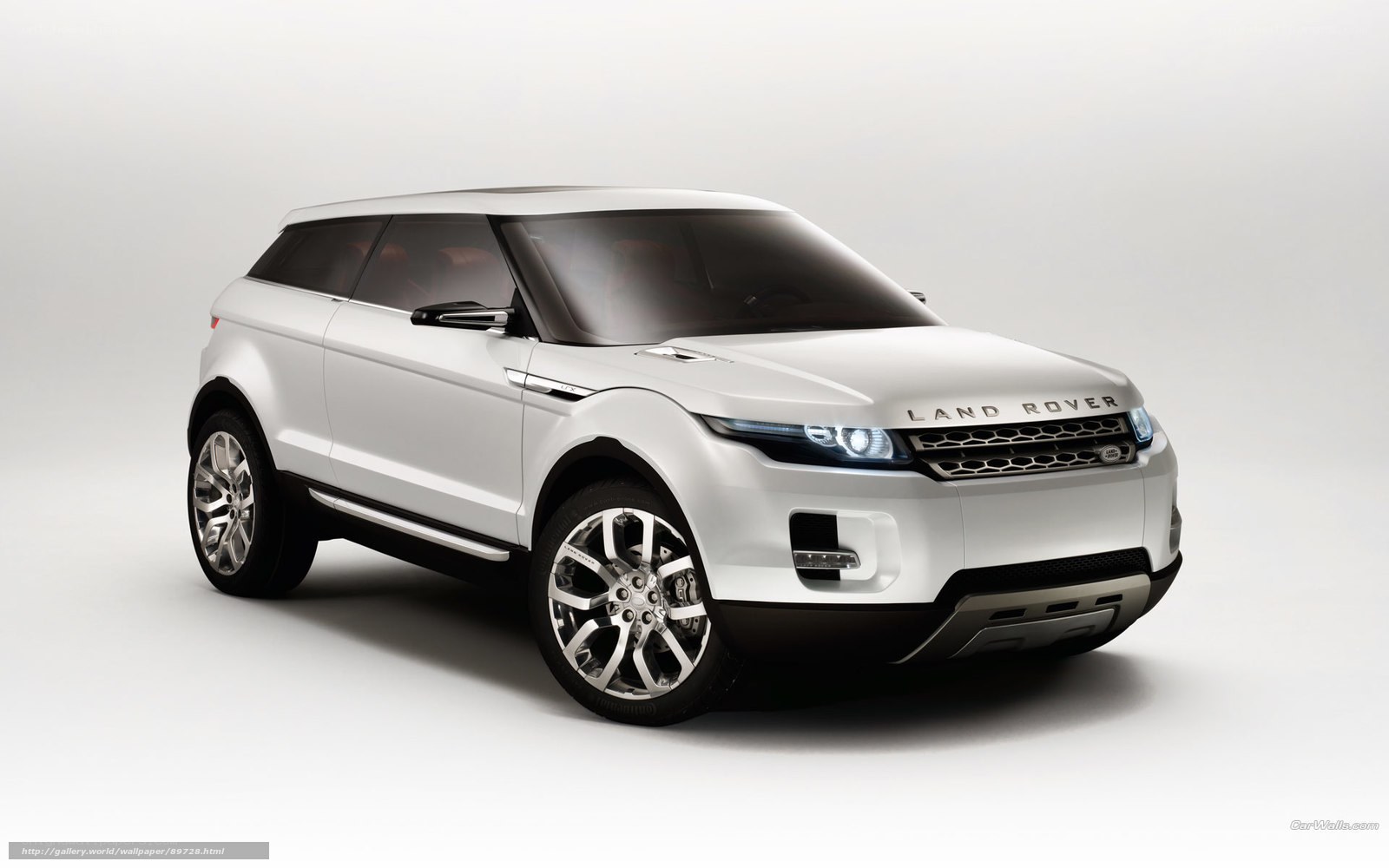 White Land Rover Concept Car