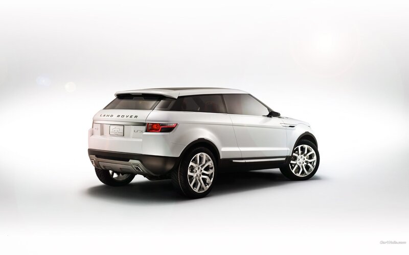 White Land Rover concept car
