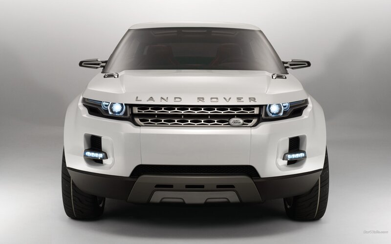 White Land Rover Concept Car