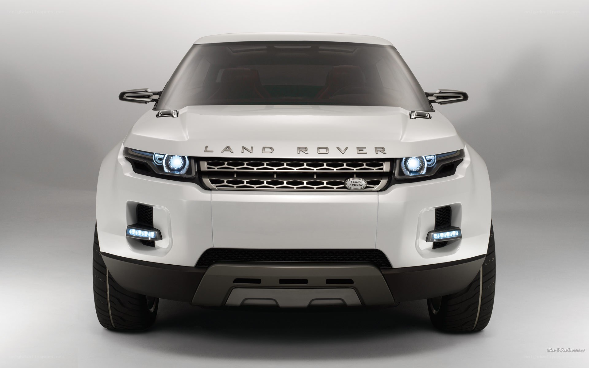 White Land Rover Concept Car