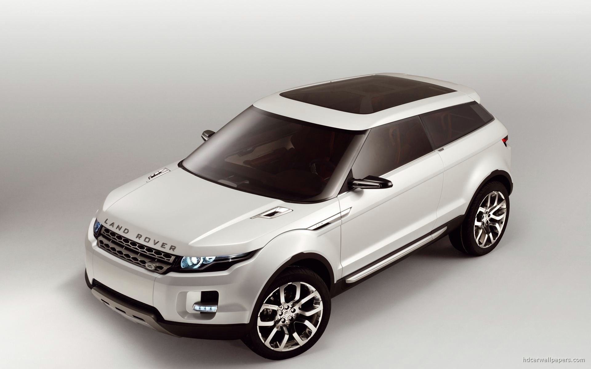 White Land Rover Concept Car