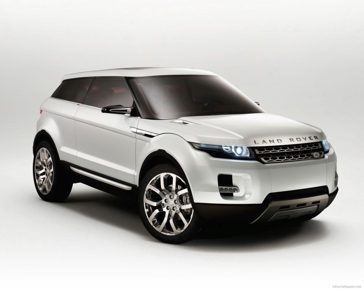 White Land Rover Concept Car