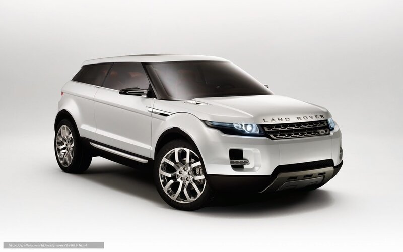White Land Rover Concept Car