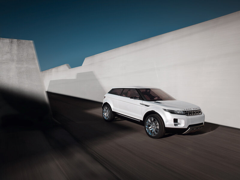 White Land Rover Concept — Dramatic, Photograph
