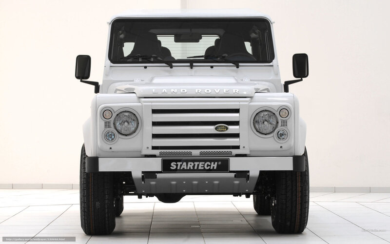 White Land Rover Defender — Neutral, Photograph, Car